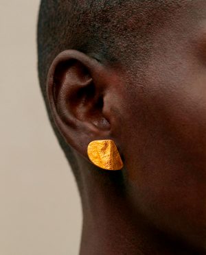 pendientes serie origami oro