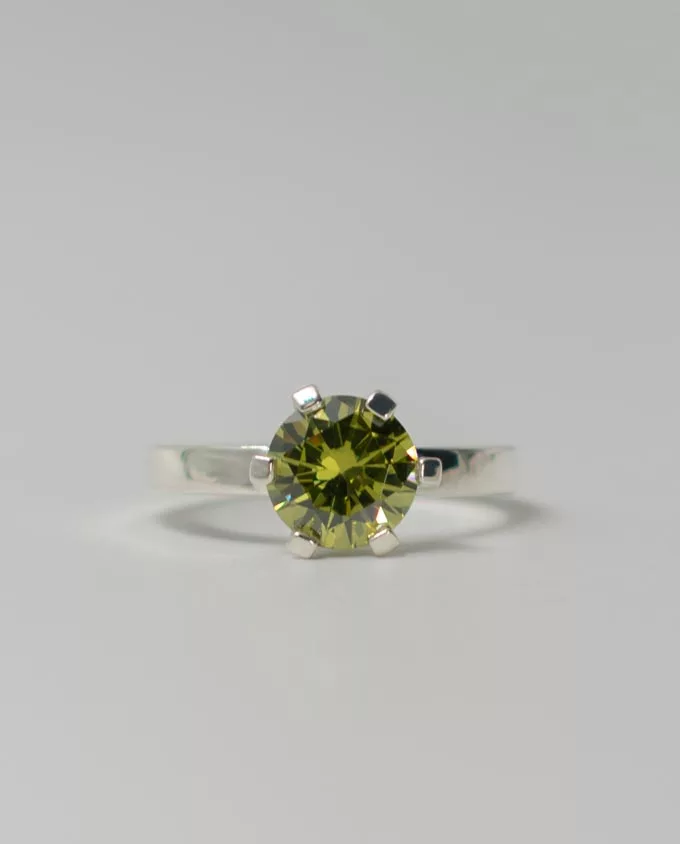 solitario-8mm-talla-brillante-verde.jpg Solitario de plata verde