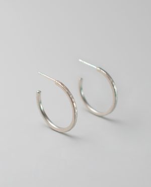 Pendientes aros martillados