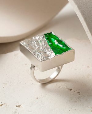 anillo menhires verde