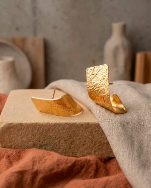 pendientes fiesta! bañados en oro