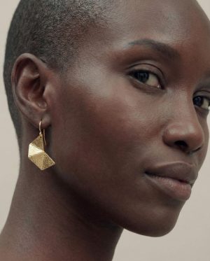 pendientes serie origami plata